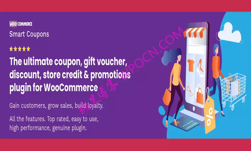 Smart Coupons for WooCommerce英文版插件 – 智能优惠劵插件-糖果博客