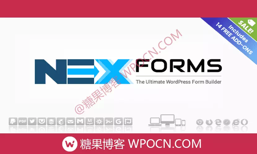 NEX-Forms英文版插件 – 表单构建插件-糖果博客