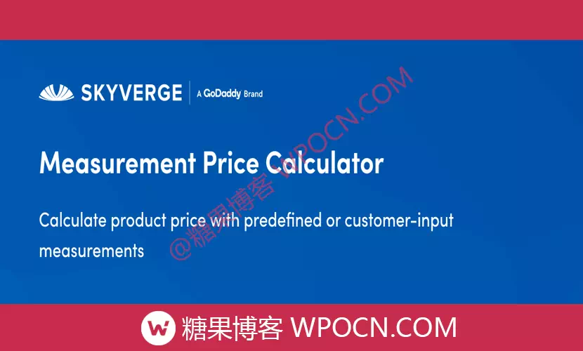 Measurement Price Calculator for WooCommerce英文版插件 - 测量价格计算器插件-糖果博客