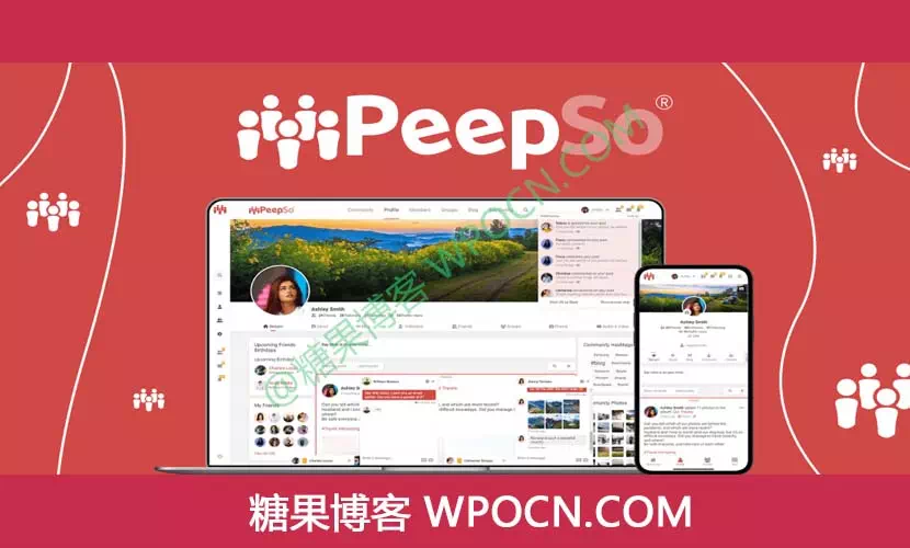 PeepSo英文版插件 – 社区及社交网络插件-糖果博客