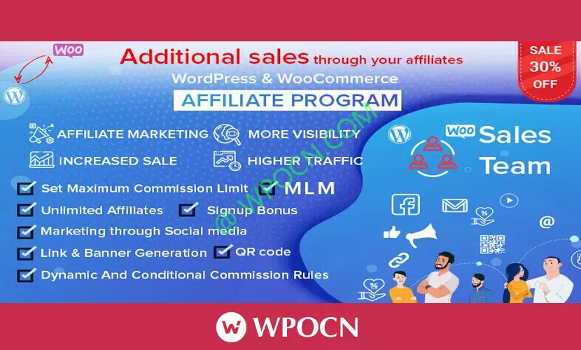 Affiliate Program for WordPress & WooCommerce英文版插件 – 联盟营销插件插件-糖果博客