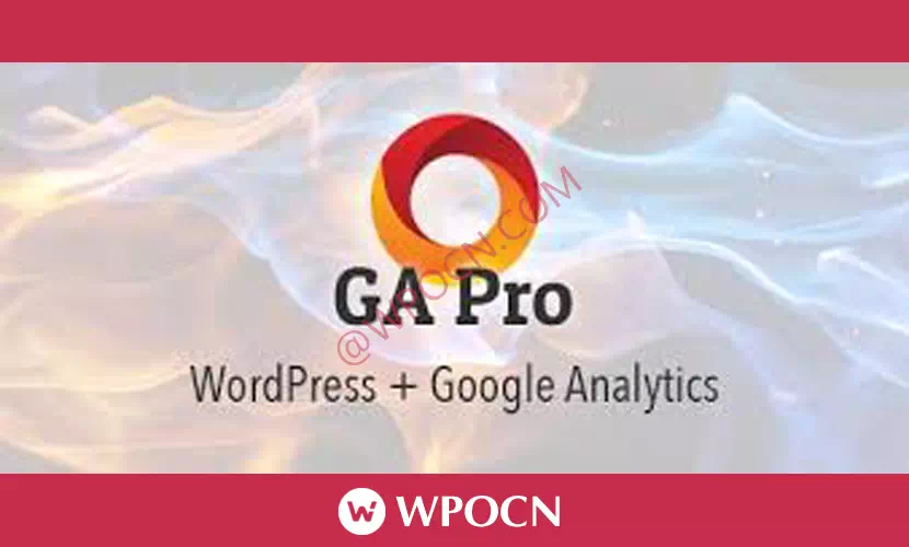 GA Google Analytics Pro英文版插件 -  谷歌分析插件-糖果博客