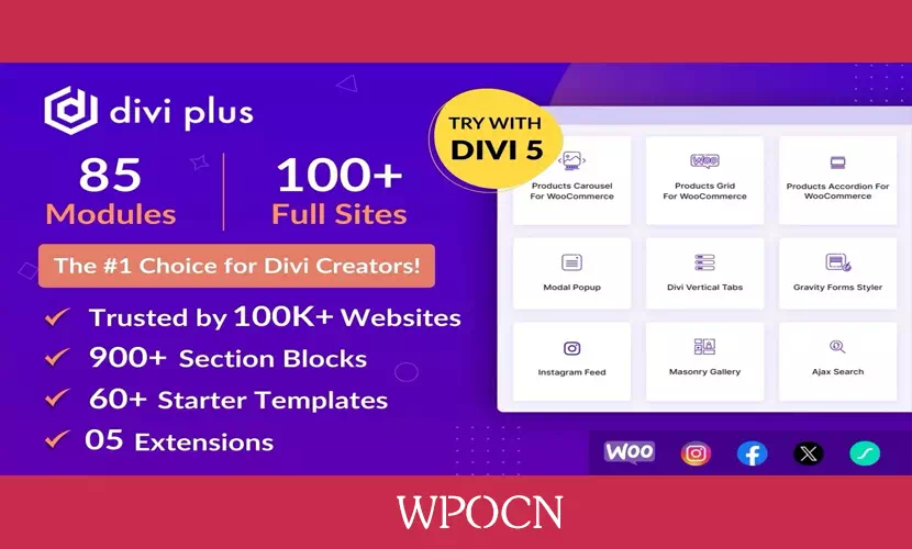 Divi Plus英文版插件 - 用于Divi主题高级功能扩展WordPress插件-糖果博客