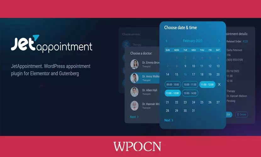 JetAppointment英文版插件 – 预约WordPress插件-糖果博客