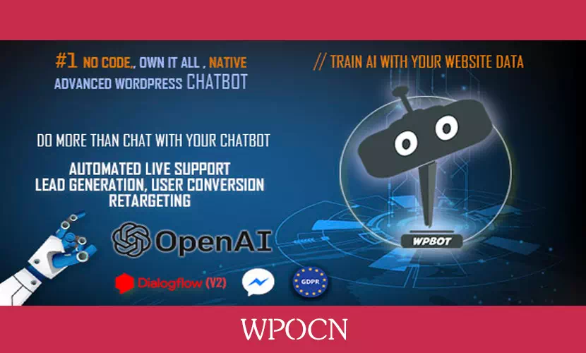 AI ChatBot for Automated Live Chat Support英文版插件 – 自动实时聊天插件-糖果博客