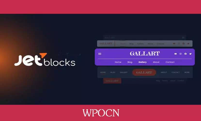 JetBlocks英文版插件 – Elementor页眉和页脚插件-糖果博客