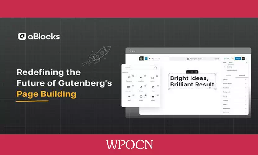 aBlocks Pro英文版插件 -古腾堡块插件-糖果博客