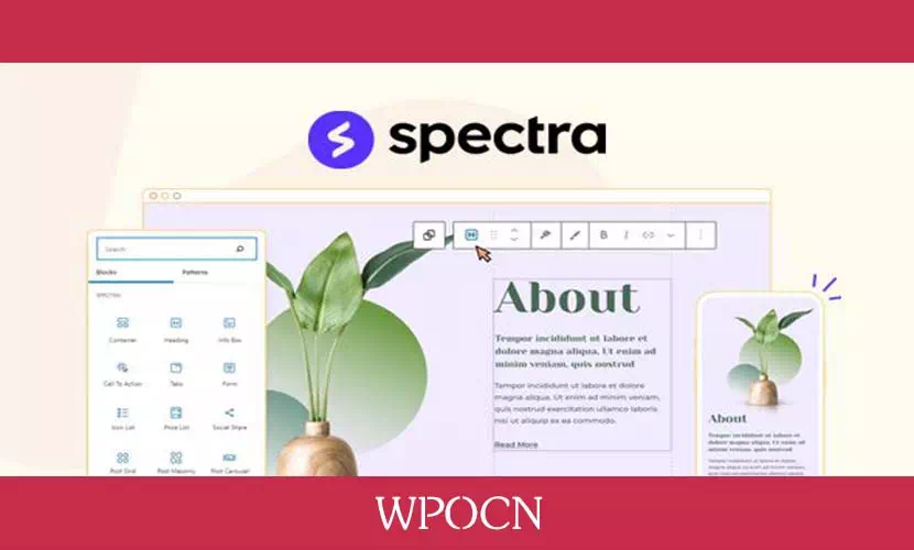 Spectra Pro英文版插件 – 可视化网站构建插件-糖果博客