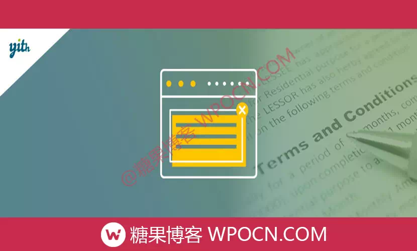 YITH WooCommerce Terms and Conditions Popup Premium英文版插件 - 条款和条件弹窗插件-糖果博客