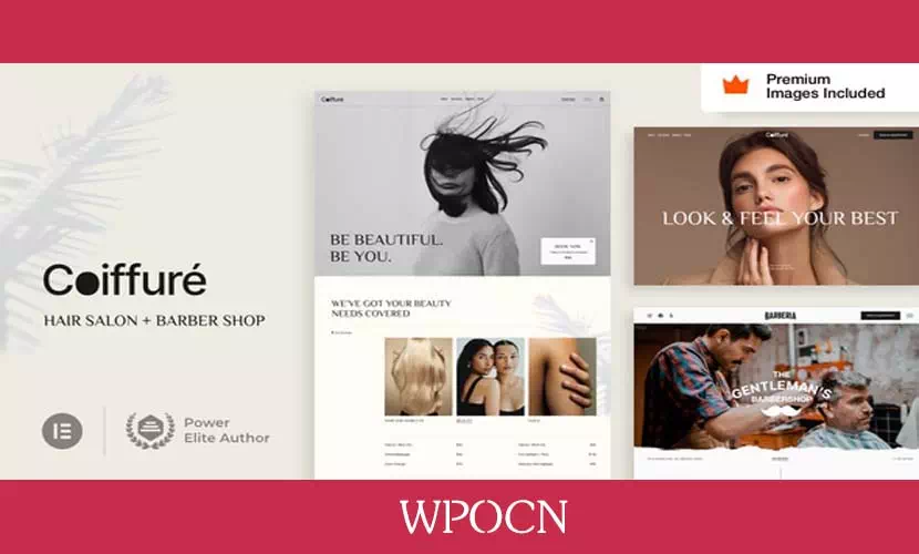 Coiffure英文版主题 – 美发沙龙和理发师WordPress主题-糖果博客