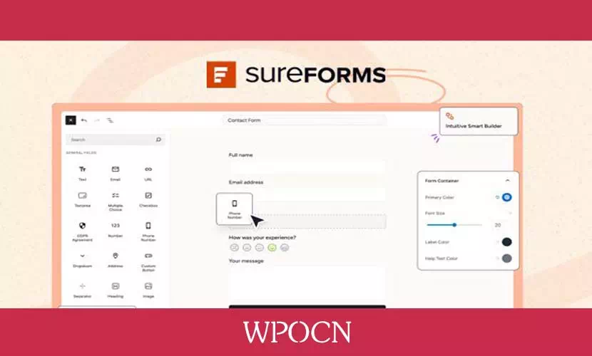 SureForms Pro英文版插件 – 表单构建器插件-糖果博客