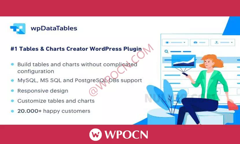 wpDataTables英文版插件 - 表格和图表管理器插件-糖果博客