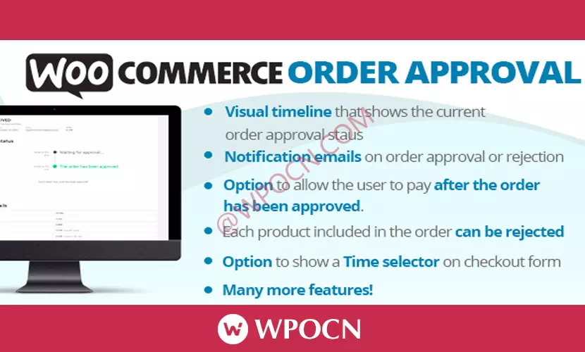 WooCommerce Order Approval英文版插件 - 订单审批插件-糖果博客