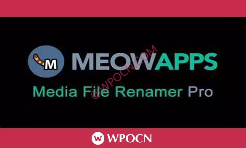 Media File Renamer Pro英文版插件 - 媒体文件自动重命名插件-糖果博客