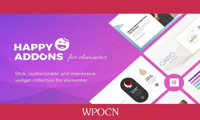 Happy Elementor Addons Pro英文版插件 – Elementor扩展插件-糖果博客