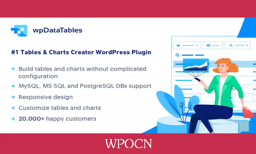 wpDataTables英文版插件 - 表格和图表管理器插件-糖果博客