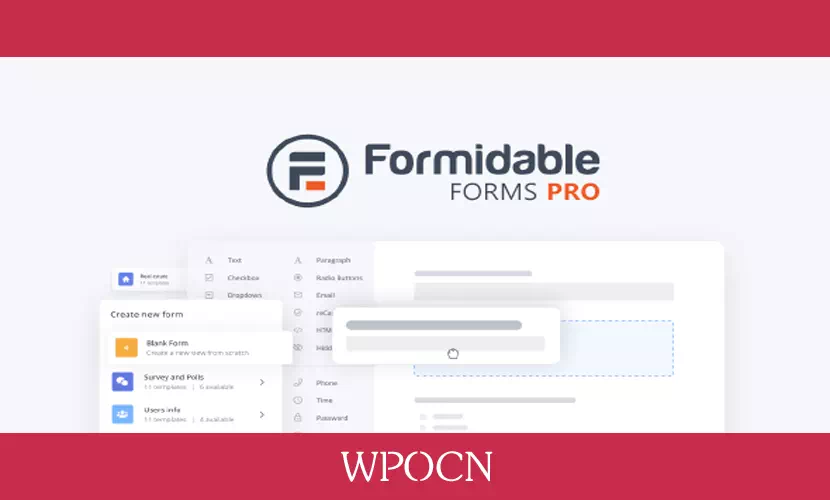 Formidable Forms Pro英文版插件 - 表单构建插件-糖果博客