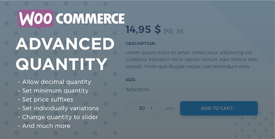 WooCommerce Advanced Quantity – 高级商品数量插件(已汉化)-糖果博客