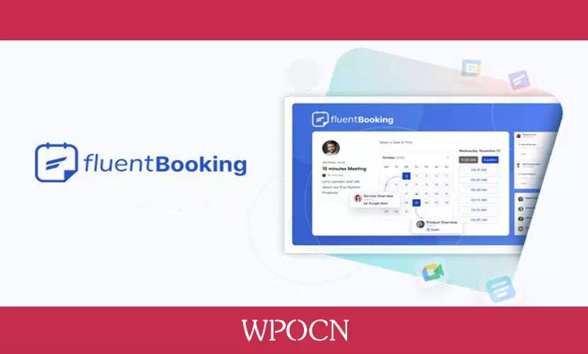 Fluent Booking Pro英文版插件 – 预约预订插件-糖果博客