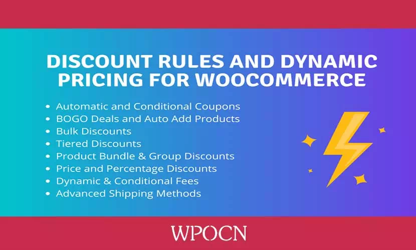 WooCommerce Dynamic Pricing and Discounts Plugin英文版插件 – 动态定价和折扣插件-糖果博客