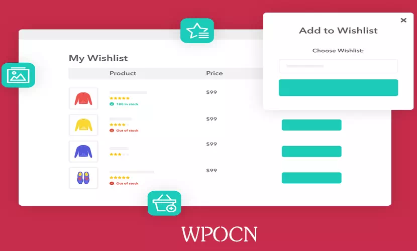 Wishlists for WooCommerce英文版插件 -  愿望清单插件-糖果博客