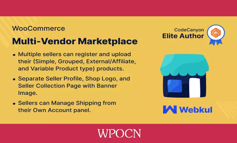 WooCommerce Multi Vendor Marketplace Plugin英文版插件 - 多供应商市场插件-糖果博客