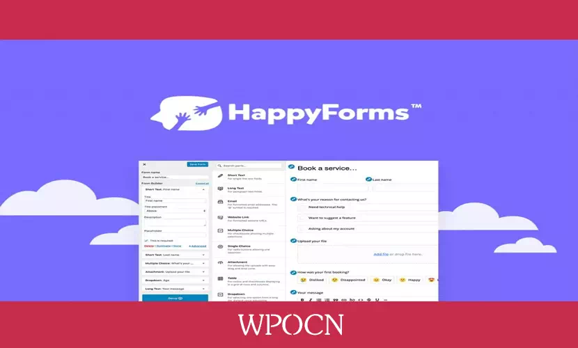 Happyforms Pro英文版插件 - 表单构建插件-糖果博客