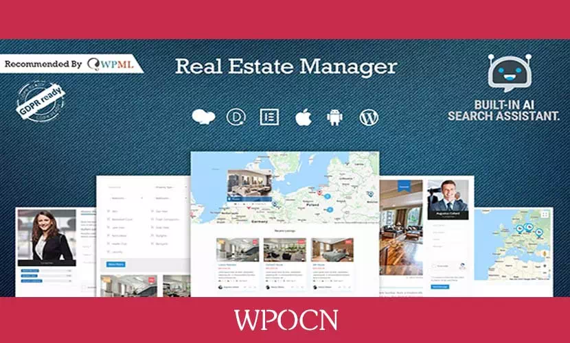 Real Estate Manager Pro英文版插件 – 房地产管理插件-糖果博客