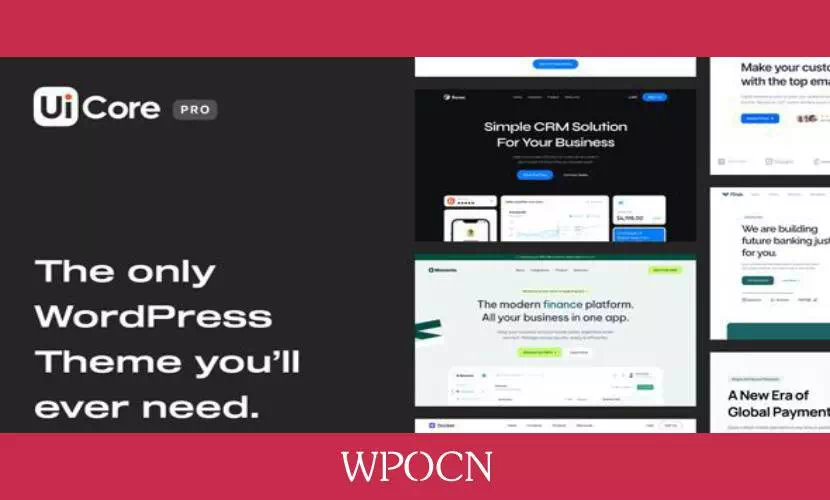 UiCore Pro英文版主题 - 响应式多用途WordPress主题-糖果博客
