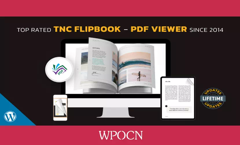 TNC FlipBook英文版插件 - PDF查看器插件-糖果博客