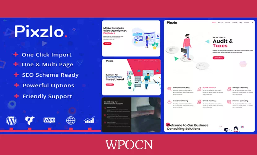Pixzlo英文版主题 - 专业创意网站模板WordPress 主题-糖果博客