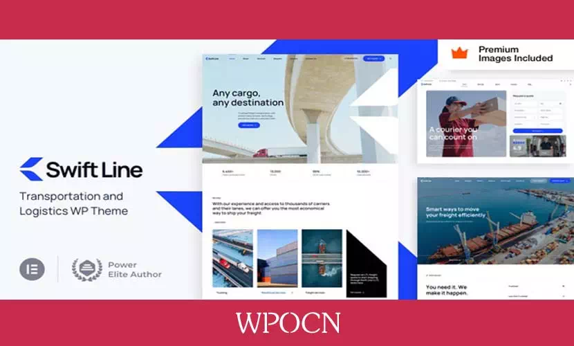 SwiftLine英文版主题 – 运输与物流WordPress主题