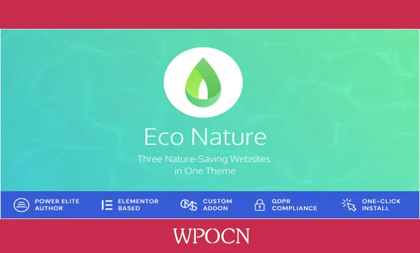 Eco Nature英文版主题 - 环境与生态WordPress主题-糖果博客