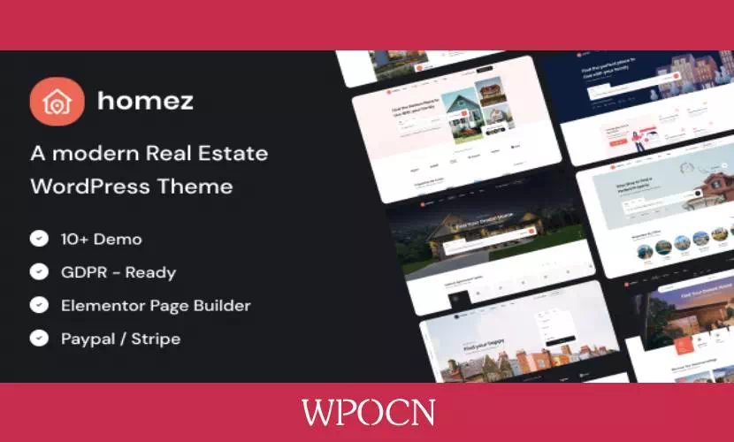 Homez英文版主题 – 房地产WordPress主题