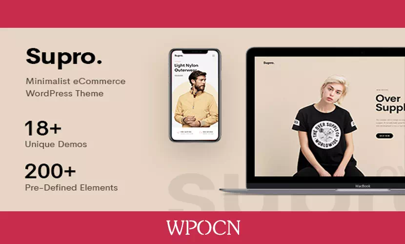 Supro英文版主题 – 极简主义AJAX商店WordPress 主题-糖果博客