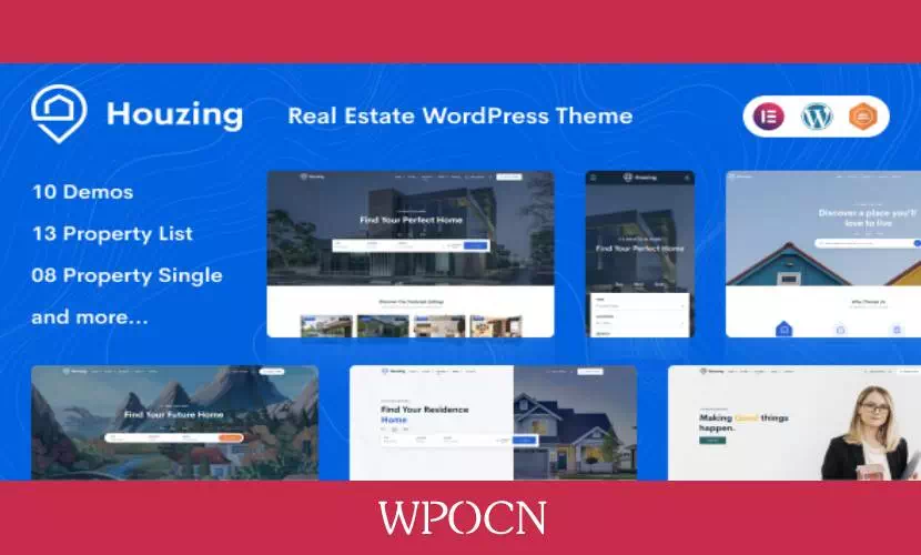 Houzing英文版主题 – 房地产WordPress主题