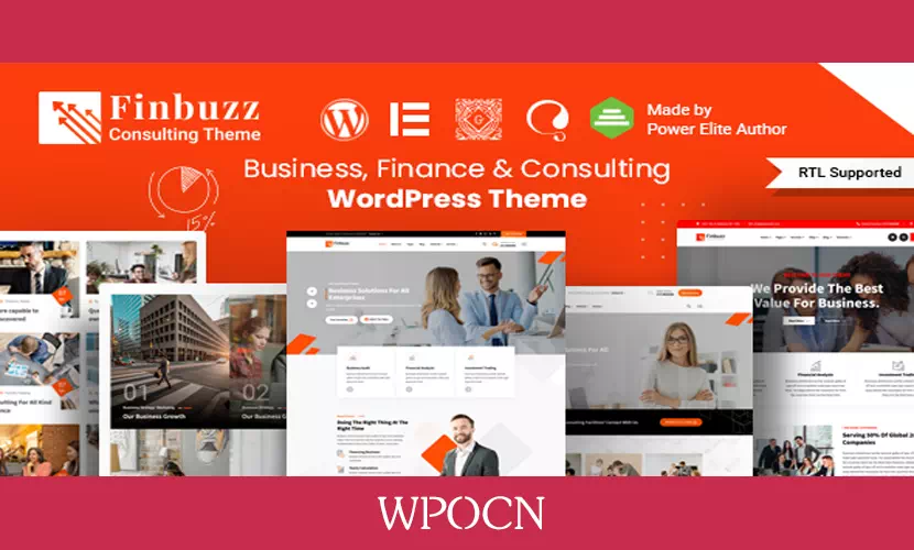 Finbuzz英文版主题 - 企业业务WordPress主题-糖果博客