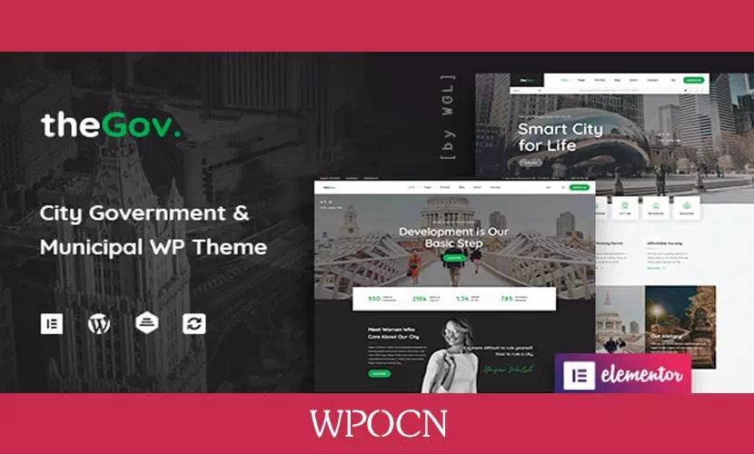 TheGov英文版主题 – 市政和政府WordPress主题-糖果博客