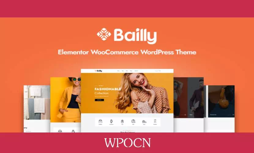 Bailly英文版主题 – 商店WordPress主题