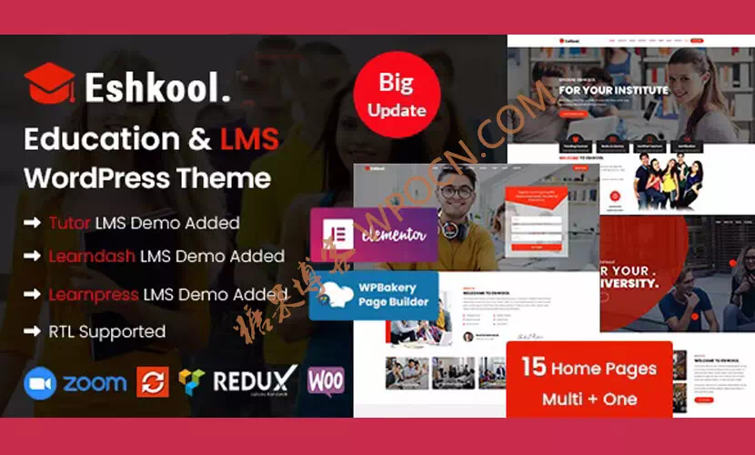 Eshkool英文版主题 - 教育WordPress主题-糖果博客