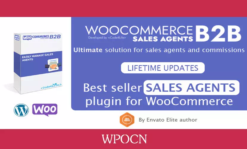 WooCommerce B2B Sales Agents英文版插件 - 销售代理插件-糖果博客