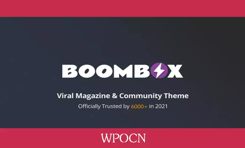 BoomBox英文版主题 - 杂志博客WordPress主题-糖果博客