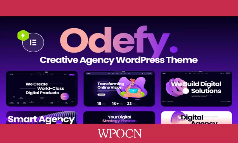 Odefy英文版主题 - 创意多用途WordPress主题-糖果博客