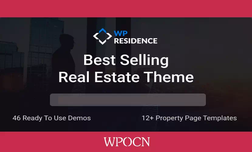 WP Residence英文版主题 - 住宅房地产WordPress主题-糖果博客