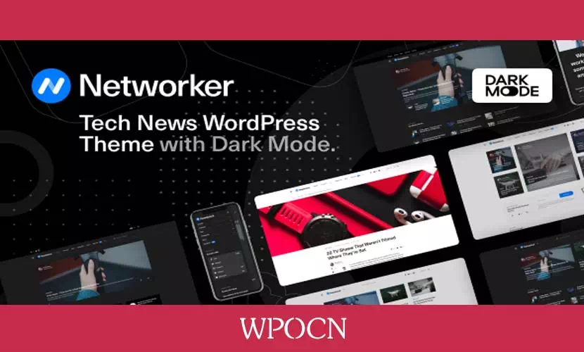 Networker英文版主题 - 科技新闻WordPress 主题-糖果博客