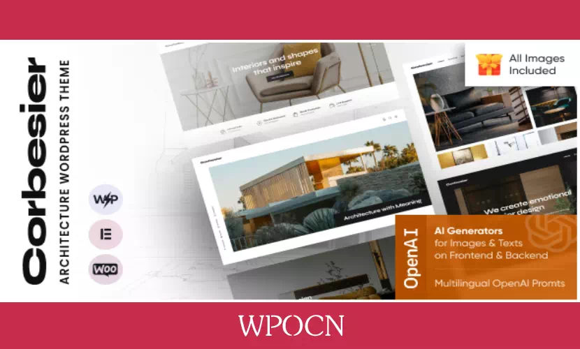 Corbesier英文版主题 - 室内设计与建筑WordPress主题-糖果博客