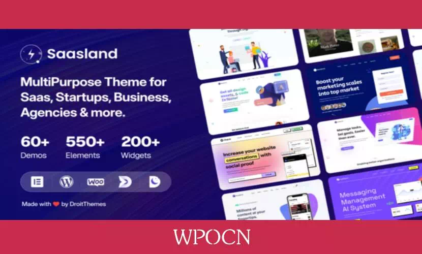 Saasland英文版主题 - 技术与IT解决方案WordPress主题-糖果博客