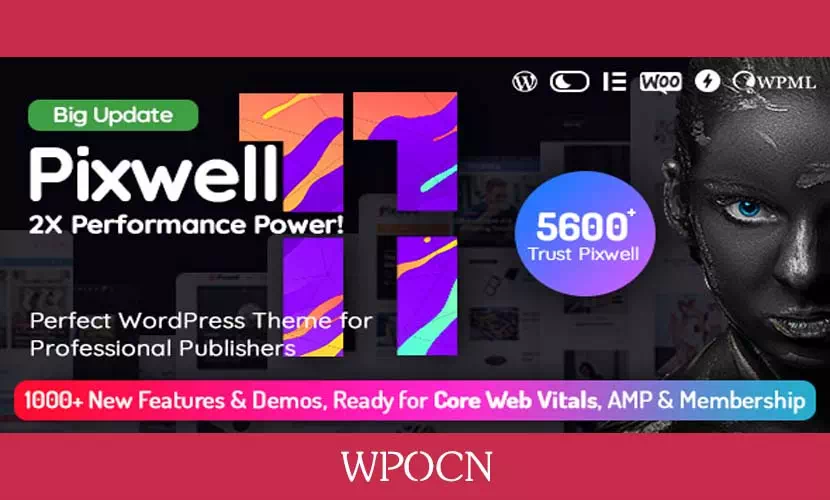 Pixwell英文版主题 – 现代杂志WordPress主题-糖果博客