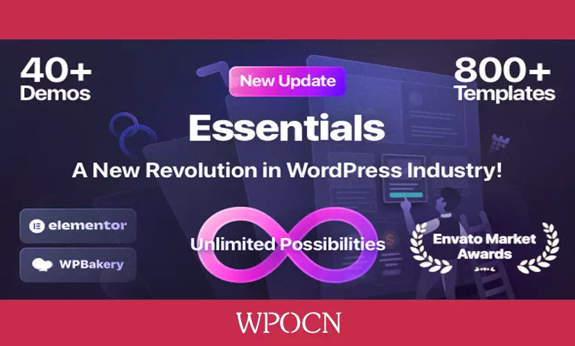 Essentials英文版主题 – 多用途WordPress主题-糖果博客