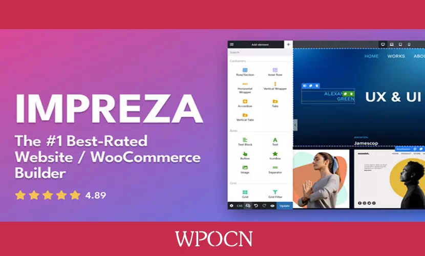 Impreza英文版主题 - 多用途WordPress主题-糖果博客